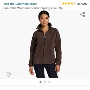 Columbia size large brown fleece jacket